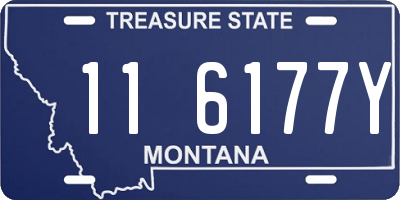 MT license plate 116177Y