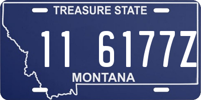 MT license plate 116177Z