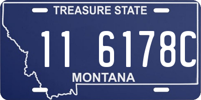 MT license plate 116178C