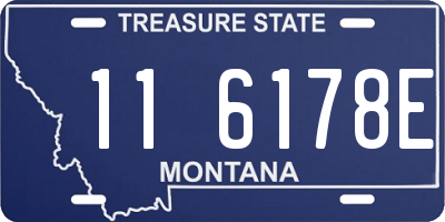 MT license plate 116178E