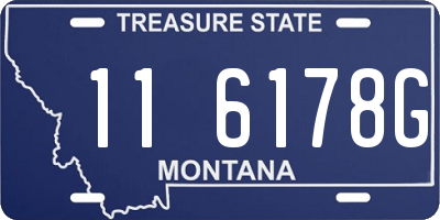 MT license plate 116178G
