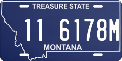 MT license plate 116178M