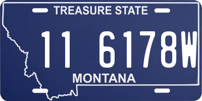 MT license plate 116178W
