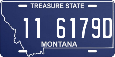 MT license plate 116179D