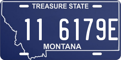 MT license plate 116179E