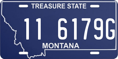 MT license plate 116179G