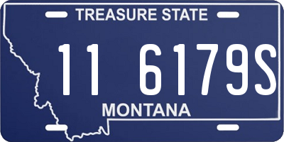 MT license plate 116179S