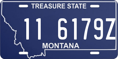 MT license plate 116179Z