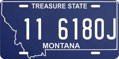 MT license plate 116180J
