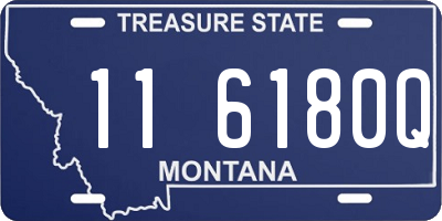 MT license plate 116180Q