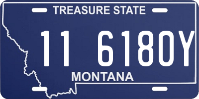 MT license plate 116180Y