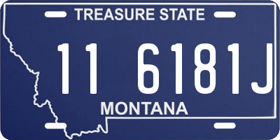 MT license plate 116181J