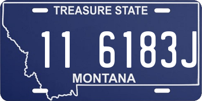 MT license plate 116183J