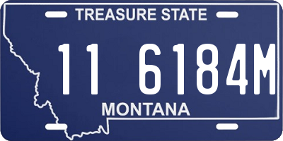 MT license plate 116184M