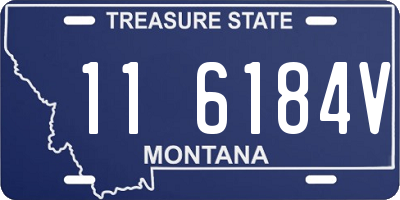 MT license plate 116184V