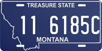MT license plate 116185C