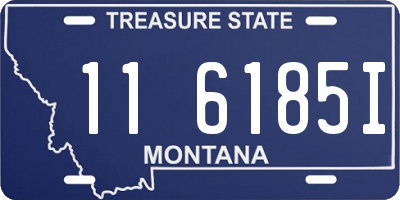 MT license plate 116185I