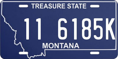 MT license plate 116185K