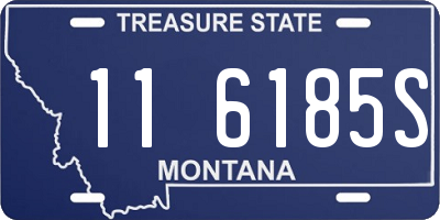MT license plate 116185S