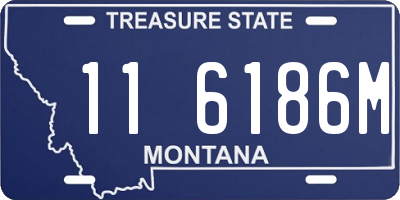 MT license plate 116186M