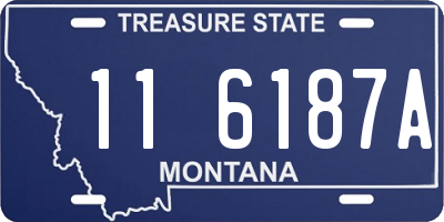 MT license plate 116187A