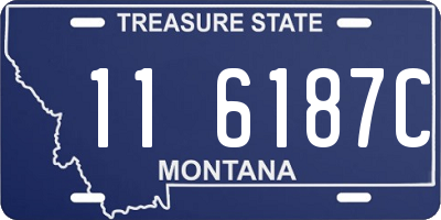 MT license plate 116187C
