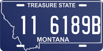 MT license plate 116189B