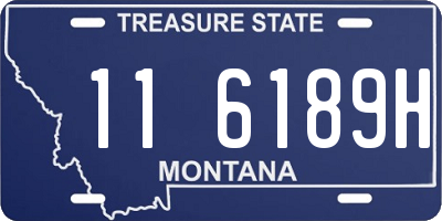 MT license plate 116189H
