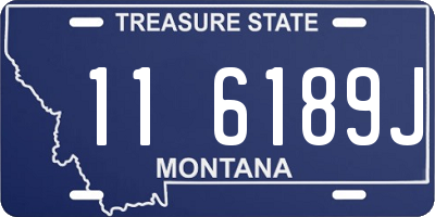 MT license plate 116189J