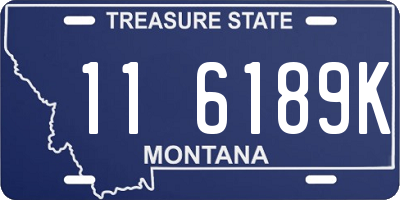 MT license plate 116189K
