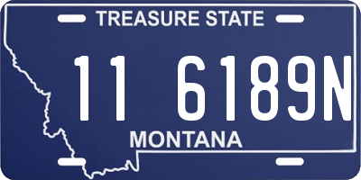 MT license plate 116189N