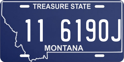 MT license plate 116190J