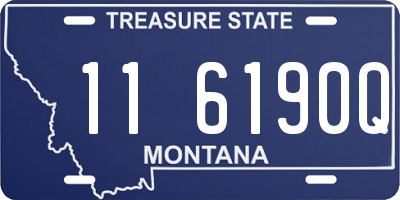 MT license plate 116190Q