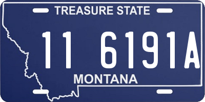 MT license plate 116191A