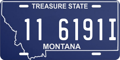 MT license plate 116191I