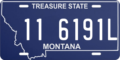 MT license plate 116191L