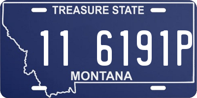 MT license plate 116191P