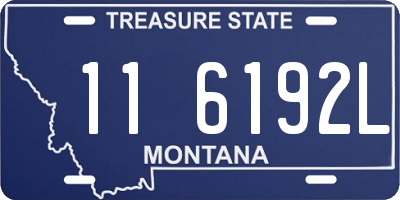 MT license plate 116192L