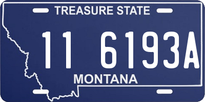 MT license plate 116193A