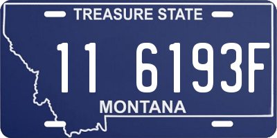 MT license plate 116193F