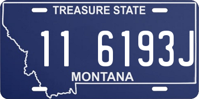 MT license plate 116193J