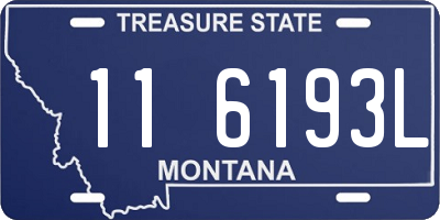 MT license plate 116193L