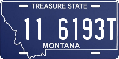 MT license plate 116193T