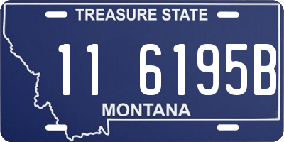 MT license plate 116195B