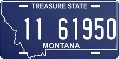 MT license plate 116195O
