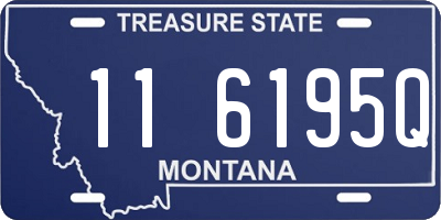 MT license plate 116195Q