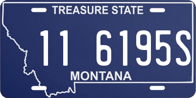 MT license plate 116195S