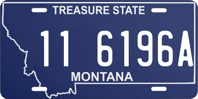 MT license plate 116196A