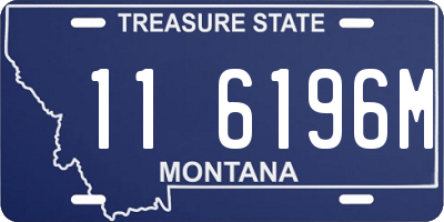 MT license plate 116196M