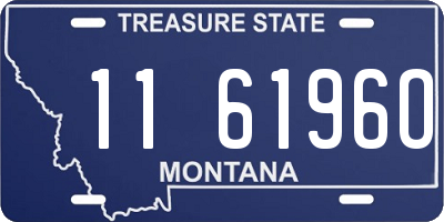MT license plate 116196O